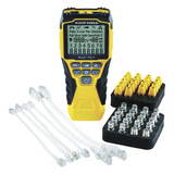 VDV-501-852 - Probador de Cables / Coaxial, Voz, Datos y Video / Longitud 610 m (2001 ft) / 18 Puntos de Desconexión / POE y Voltaje / LCD Retroiluminada