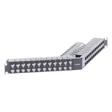 Z6AS-PNLA-U48K - Patch Panel / Blindado / Cat 6A / 48 Puertos / 1U / Angulado / PoE+