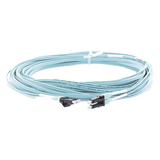 FX2ERLNLNSNM015 - Jumper de Fibra Óptica / OM3 50/125 / LC-LC Dúplex / OFNR Riser / Aqua / 15 m (49.21 pies)