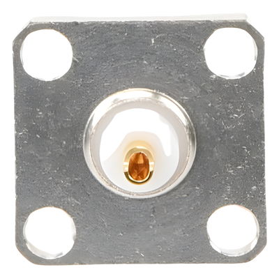RFB-1115-S - Rf Industries,Ltd Conector BNC Hembra para Chasis / Montaje en Panel 17.53 mm / 4 Perforaciones