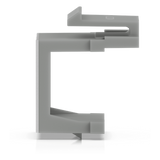 UACC-KEYSTONE-BLANK-INSERT-TH - Inserto Keystone Ciego Pasante / Snap-In / 12 Piezas / Gestión de Cableado / 6.3 x 14.6 x 18 mm