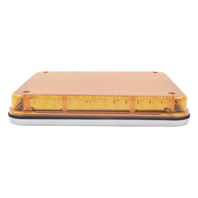 X-LTE-515-A - Luz de Advertencia LED / 9x7 pulgadas / 104 LED de Alta Intensidad / 12 VCC / 10 Patrones de Destello / Montaje Permanente / Color Ámbar