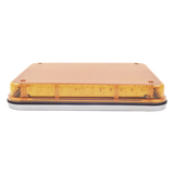 X-LTE-515-A - Luz de Advertencia LED / 9x7 pulgadas / 104 LED de Alta Intensidad / 12 VCC / 10 Patrones de Destello / Montaje Permanente / Color Ámbar