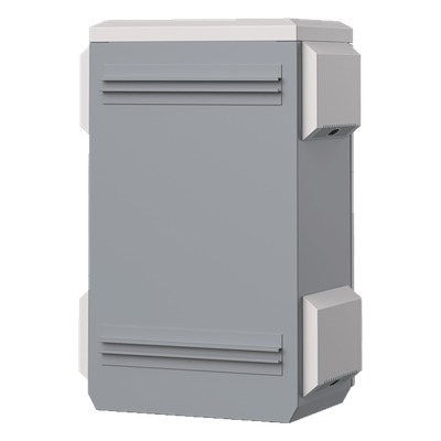 WI-IOTBOX02 - Gabinete Exterior IP55 / Acero SPCC 680 x 480 x 315 mm / Rieles DIN / 4 Placas Laterales / Microswitch