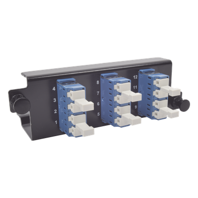 PPM-F-LCU12-01 - Siemon Placa Acopladora de Fibra Óptica / 12 Fibras LC Duplex / Monomodo OM3 OM4 PPM-F-LCU12-01