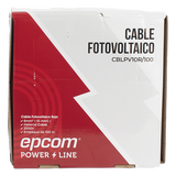 KIT2CBLPV10RB/100 - Kit de 2 rollos de 100 metros de cable fotovoltaico de cobre, rojo y negro, calibre 10 AWG (6mm²), Tipo PV,  1000/2000 V y 120°C.
