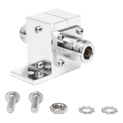IS-50NX-C2 - Protector Coaxial RF / 125-1000 MHz / 50 Ω / Conectores N Hembra / Ceja Lateral / 50 kA