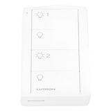 PJ24BWHL21P - Lutron Electronics Control Inalámbrico de 4 Botones / 2 Zonas de Iluminación / Clear Connect RF