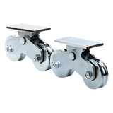 1151-5641-001 - Rueda Doble de 12 cm / Capacidad Para Puertas de hasta 1200 kg / Canal Tipo "U"