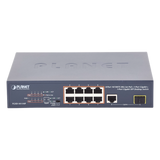 FGSD-1011HP - Planet Switch no Administrable 8 puertos 10/100 PoE 802.3af/at 135W, 1 puerto Uplink