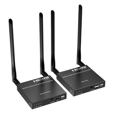 TT699KVMV2.0 - Extensor HDMI Inalámbrico / 4K@60Hz 4096x2160 / KVM Integrado / Banda 5G / Alcance 50 m (164 ft) / 1 a 4 Pantallas