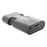 TT350MINI - MINI Adaptador de VGA a HDMI /  Resolución 1920x1080 @ 60Hz / Jack de audio de 3.5mm / Soporta alimentacion  por Micro USB
