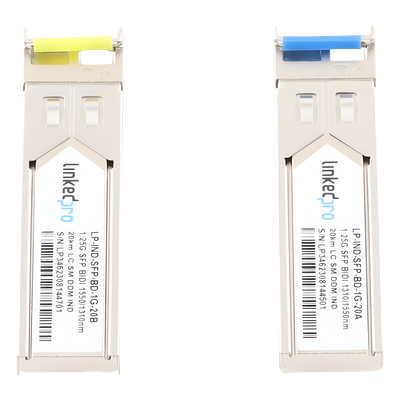 LP-IND-SFP-BD-1G-20 - Linkedpro By Epcom Transceptor Óptico Industrial SFP / Bidireccional Monomodo / 1.25 Gbps
