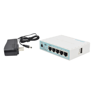 RB750GR3 - Mikrotik RB750GR3 router Gigabit Ethernet Turquesa, Blanco
