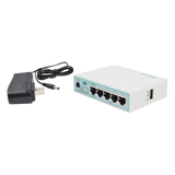 RB750GR3 - Mikrotik RB750GR3 router Gigabit Ethernet Turquesa, Blanco