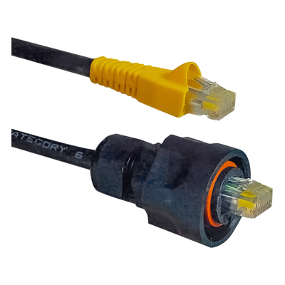 XC6-03-B05T - Patch Cord Industrial / Cat6 / UTP / 0.91 m (3 ft) / TPE Ignífugo / -40 a 75°C / UL CM/CMX / Negro