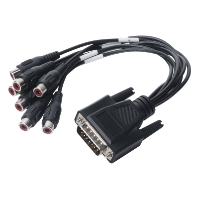 101501706 - Hikvision 101501706 adaptador de cable de vídeo D-Sub (DB-15) 7 x RCA Negro
