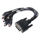 101501706 - Hikvision 101501706 adaptador de cable de vídeo D-Sub (DB-15) 7 x RCA Negro