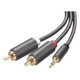 10513 - Ugreen 10513 cable de audio 5 m 2 x RCA 3,5mm Gris