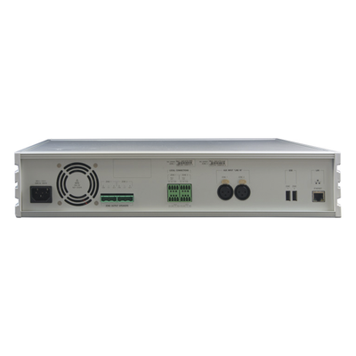 1363 - ETAPA DE POTENCIA DIGITAL 2x240W 100V  MILLENNIUM IP CON CONECTIVIDAD IP LAN, SUPERVISON, CALIDAD DE SONIDO HQ PARA 2 ZONAS, EN FORMATO RACK 2U