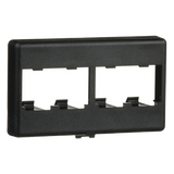 CFFP4BL - Placa de Mobiliario Modular / 4 Puertos Mini-Com / ABS / 2.9 x 1.77 x 0.88 in / Negro