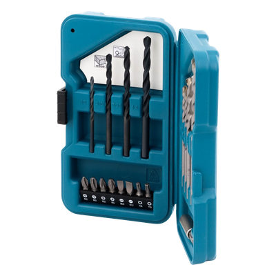 D-45836 - Makita Juego de accesorios multipropósito 17 piezas para metal, concreto, madera y puntas