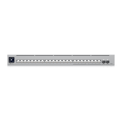 USW-PRO-MAX-24 - Switch Capa 3 Administrable / 24 Puertos RJ45 (8 × 2.5 GbE + 16 × 1 GbE) / 2 Puertos SFP+ 10G / 112 Gbps Switching / Pantalla LCD Táctil 1.3″ / EtherLighting™ / Montaje Rack 1U