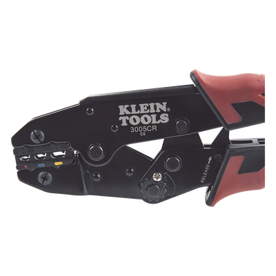 3005-CR - Pinza Ponchadora para Terminales con Aislamiento en Cable de Cobre Sólido y Trenzado de 10-22 AWG.