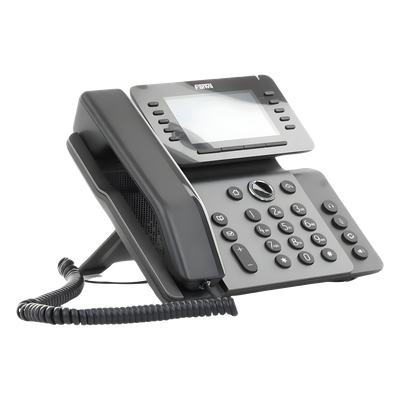 V65 - Teléfono IP Empresarial / 20 Líneas SIP / Pantalla 4.3" Ajustable / Wi-Fi 2.4/5 GHz / Bluetooth 5.0 / Puertos Gigabit / PoE