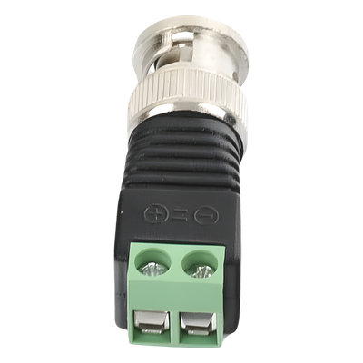 TT-RG-17 - Adaptador BNC Macho / Terminales Tornillo / 75 Ohm / Cables AWG 26-14 / RG-59 / RG-6