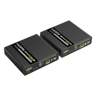 TT993 - Kit Extensor HDMI por FIBRA ÓPTICA 10G a 40 Km | Resolución 4K@60Hz | Monomodo (SMF) | IPCOLOR PIXEL | Cero Latencia | Sin Comprimir | S/PDIF / ARC / RS-232 | Salida Loop | Transceptores Ópticos (GBIC) Incluidos | IR bidireccional.