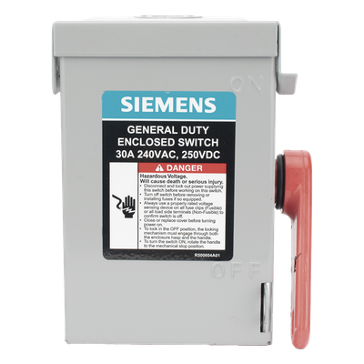 GNF221A - Siemens Interruptor de Seguridad / 240Vca / 2 Polos GNF221A