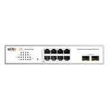 WI-PCES310GF - Switch PoE Administrable / 8 Puertos Gigabit PoE af/at / 2 x SFP Gigabit / Presupuesto PoE 120 W / Administración Cloud
