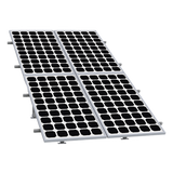 VEKTOR5R2X2 - Montaje para Panel Solar / Arreglo 2x2 / Riel 5 de 2700 mm / Módulos 30-35 mm / Viento 151 km/h (93.8 mph) / Inclinación 25°