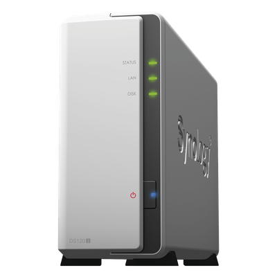 DS120J - Synology Servidor NAS de 1 Bahías / Hasta 16 TB / Servicio Nube Gratis (P2P) DS120J
