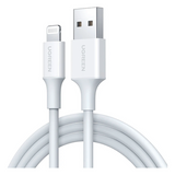 20728 - Ugreen cable USB 2.0 A lightning 2m, 5V/2.4A iPhone 7 / 7plus / 6S/ 6 / 6 Plus, iPhone 5s/5c/5, iPad Mini/Mini 2, iPad 1 m Blanco