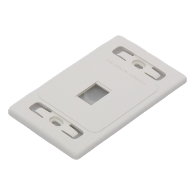 MX-FP-S-01-02 - Siemon Placa de Pared Modular / 1 Salida / Compatibilidad Z-MAX y TERA Blindados MX-FP-S-01-02