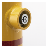 XB-PARK-1L - Bolardo Retráctil / Acero de Alta Resistencia / 60 x 900 mm / Llave de Seguridad / Bandas Reflejantes / Uso Exterior