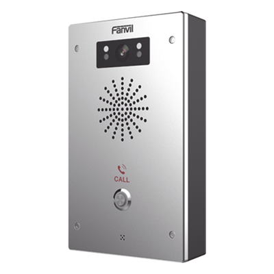 I16V - Fanvil Video Intercomunicador IP, 2 líneas SIP, 2 relevadores con botón para llamada, Onvif