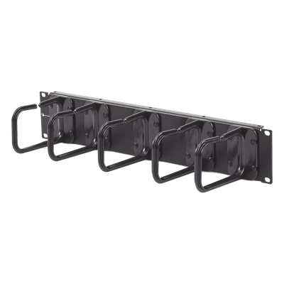 WM-145-5 - Organizador de Cable Horizontal / 2U / 5 Soportes / Montaje Aéreo / 19"