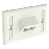 NK2HSFIWY - Panduit Placa de Pared Horizontal / 2 Puertos Keystone / Blanco Mate NK2HSFIWY