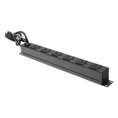 TH-TCM-6C - Tomacorriente multiple horizontal para rack de 19in, 6 contactos (THE0040092001001)