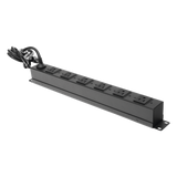 TH-TCM-6C - Tomacorriente multiple horizontal para rack de 19in, 6 contactos (THE0040092001001)