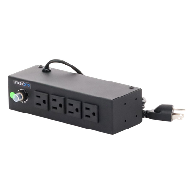 HTCM-S1U - Regleta LinkedPro HTCM-S1U de 4 Contactos NEMA 5-14R, 120Vca, 10A, Montaje en Escritorio/Pared