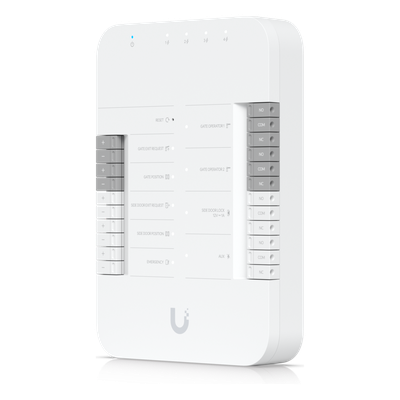 UA-HUB-GATE - Hub de Control de Acceso / PoE++ / 1 Puerta Principal y 1 Lateral / 10/100/1000 Base-T / Riel DIN / -30 a 60°C