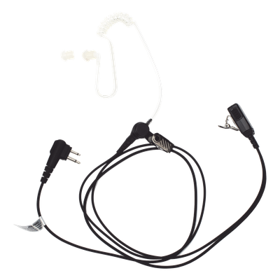 TXEHMAV2 - Micrófono-Audífono de Tubo Acústico / Grado Médico / PTT de Alta Resistencia / Cable Kevlar / Conector 2 Pines