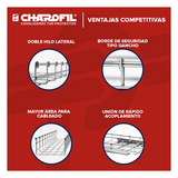 MG-50-436EZ - Charola Tipo Malla / 66 mm Peralte / 400 mm Ancho / 3 m Longitud / 420 Cables Cat6 / Electro Zinc 15-20 μm / 9.84 ft Tramo