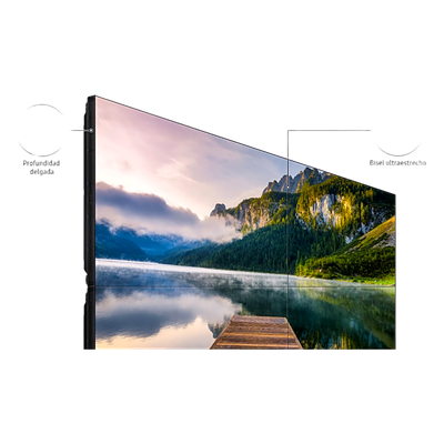 VM55BU-3X3 - Kit Video Wall LCD 3x3 / 55" Full HD / 500 nits / 24/7 / Bisel 2.3mm / 164" diagonal / Montaje Peerless
