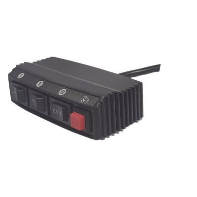 XDKQH02 - Switch de Control de Patrones de Destello / 5 Interruptores / 12 VCC / 15 A / 104 mm x 55 mm x 33 mm / 4.1 x 2.2 x 1.3 pulgadas