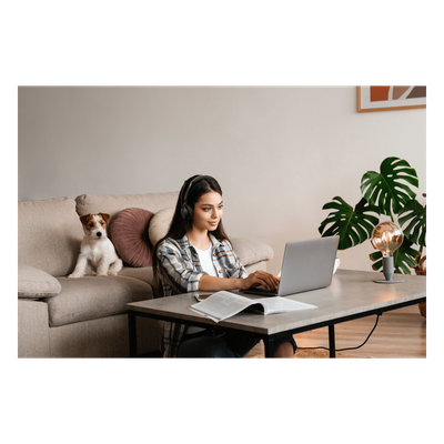UH44-MONO-USB-C/A - Headset USB Mono / Cancelación de Ruido AI / Altavoz 35 mm / USB-C/A / Indicador de Ocupado / 20 Hz - 20 kHz
